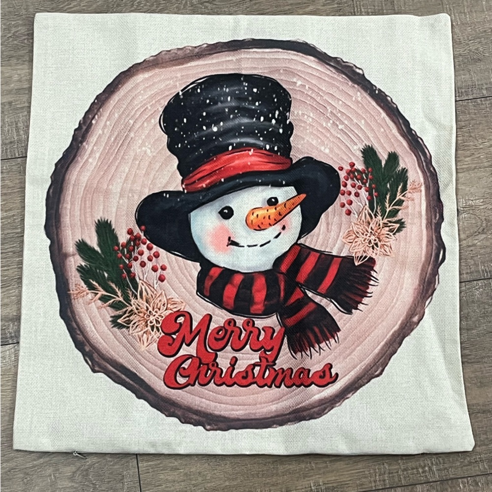 Clearance ~Festive Holiday Pillow Cover - Red and White 🎄🆕🎄⭐️A 2 for $14 Item⭐️